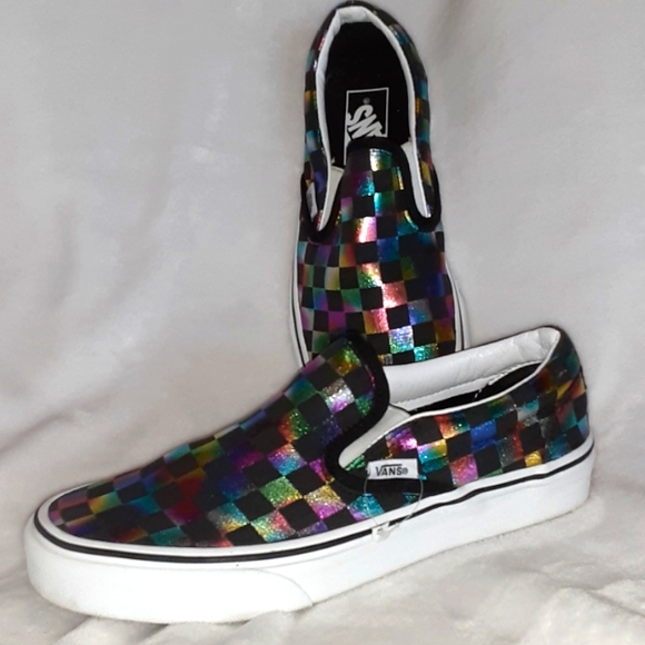 Van's off the wall sneakers size 71/2 womans only worn 1 time - Picture 1 of 4